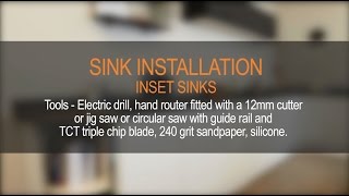 Zenith Worktops  Chapter 7 Inset Sink Installation [upl. by Ennaj]