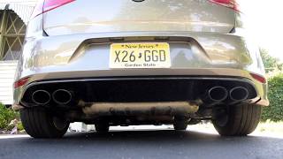 2016 Golf R Cold Start And Revs W Catless Downpipe amp Res Delete [upl. by Nelag]