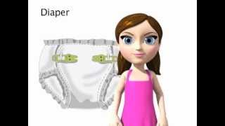 Diaper  ASL sign for Diaper  animated [upl. by Gere221]