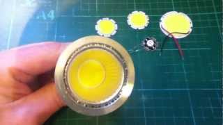 GU10 spot light uses COB chip on board LED [upl. by Latterll49]