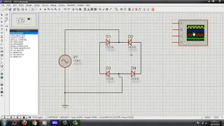 Rectificador de onda completa Proteus [upl. by Artemisia]
