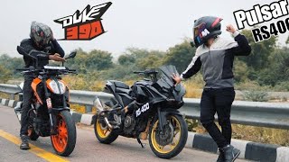 Duke390 vs Pulsar RS400  Most Awaited [upl. by Eerrahs982]