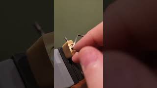 87 One Handed Picking Yale 110B lockpicking lockpick military security locksafety edc [upl. by Nemsaj]