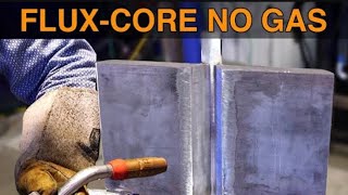 Welding Fluxcore with NO GAS  3G Plate Test [upl. by Adkins]