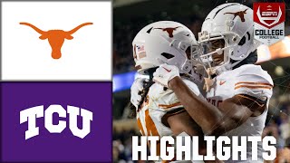 Texas Longhorns vs TCU Horned Frogs  Full Game Highlights [upl. by Vance]