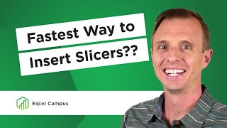 Quick And Easy Way To Insert Slicers In Excel [upl. by Nuj]