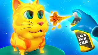 I Made a LAVA Cat In My PET Clinic  Pets amp Stuff VR [upl. by Aihppa]