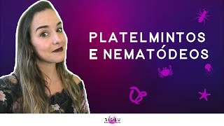 PLATELMINTOS E NEMATÓDEOS  ZOOLOGIA l Prof Louise Medeiros [upl. by Prem]