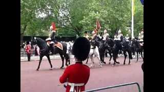 The household cavalry trooping the colour 2012 [upl. by Anilorac611]