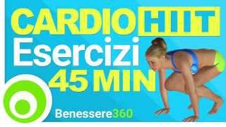 Allenamento Cardio HIIT ad Alta Intensità per Dimagrire Rapidamente  40 Minuti [upl. by Zurkow]