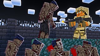 SOBREVIVO A UN VIRUS ZOMBIE EN MINECRAFT [upl. by Cruce]