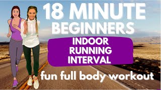 Beginners Running Workout  18 Minute Home Workout to Make Running Easy  with Running Tips [upl. by Gussy284]