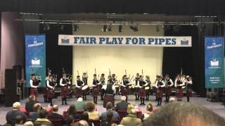 Dollar Academy Pipe Band at The Scottish Schools Pipe Band Championships 2016 [upl. by Senhauser]