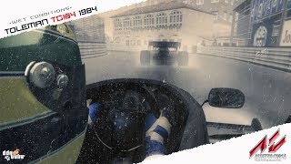 ASSETTO CORSA Ayrton Senna Toleman TG184 wet race at Monaco 1984 [upl. by Sikes]