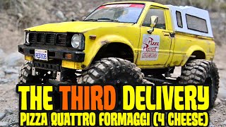 Pizza Planet Third delivery Pizza Quattro Formaggi Four Cheese Tamiya Bruiser [upl. by Marceau]