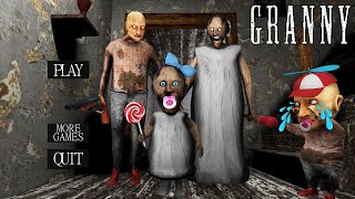 Playing New Secret Granny Family Mode Animation Full Gameplay 4 [upl. by Matejka893]