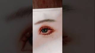 👁 Realistic beautiful eye drawing Homeage eyedrawing kodrawing [upl. by Burrow]