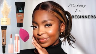 Affordable Makeup Tutorial for Beginners  South African YouTuber NalediM [upl. by Johst981]