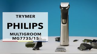 Trymer Philips Multigroom MG773515  dane techniczne  RTV EURO AGD [upl. by Nnylakcaj639]