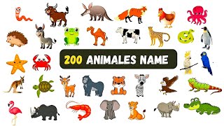 200 Animals And Birds Name  Animals Vocabulary [upl. by Itoyj]