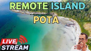 REMOTE Desert Island POTA Live Stream  pota antenna hamradio [upl. by Ennaylime]