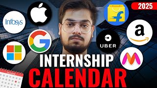 Internship Calendar 2025  When Do Companies Hire for OFF CAMPUS Internships [upl. by Bonner121]