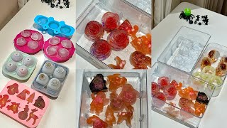 Asmr ice restock  Satisfying Homemade iced [upl. by Llenehc]