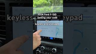 2024 Ford F150  How can I set my own code for keyless entry shorts [upl. by Magnolia]