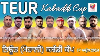 🔴LIVE Teur Mohali Kabaddi Tournament 17 April 2024 [upl. by Leeban]