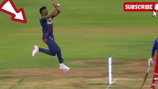 Mayank yadav bowling action slow motion [upl. by Mendelson]