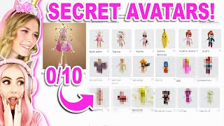 RATING LEAH ASHE SECRET AVATARS Roblox [upl. by Sibie8]