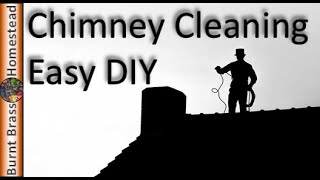 How We Clean Wood Stove Chimney  DIY Chimney Sweep Kit [upl. by Arakawa668]