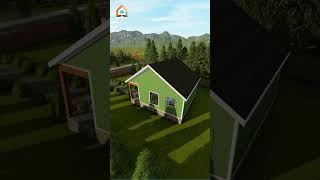 time lapse build house minimalism logcabinliving cabinliving modernfarmhouse cabinstyle home [upl. by Kalfas]