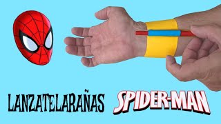 Como hacer un LANZA TELARAÑAS de SPIDERMAN Facil de papel Simple Web Shooter [upl. by Oivaf]