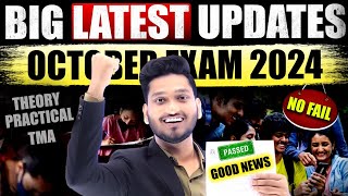 NIOS Big Latest Updates October 2024 Theory Exam Good News  TMA Marks  Practical Date  No Fail [upl. by Leynad966]