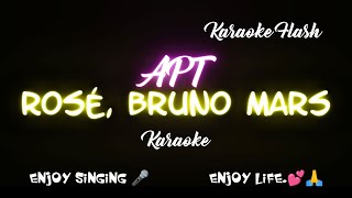 APT  Rosé Bruno Mars Karaoke version Karaoke with Lyrics [upl. by Kramlich]