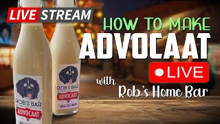 ️ How To Make ADVOCAAT LIQUEUR  LIVE with Robs Home Bar [upl. by Garnet]