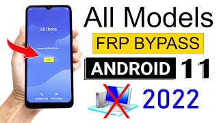 ANDROID 11 FRP BYPASS 2022  All Model Phones Without PC🔥🔥🔥 [upl. by Themis465]