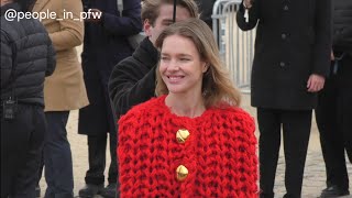 Natalia Vodianova  Loewe Fall Winter 20242025 fashion show in Paris  01032024 [upl. by Okihcim]