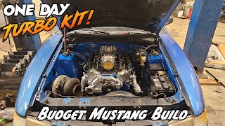 Throwing Together A Turbo Kit For The SN95 Mustang Street Car BUDGET BUILD [upl. by Weitman]