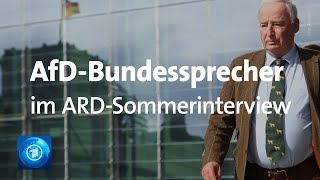 ARDSommerinterview mit Alexander Gauland AfD [upl. by Nogas886]