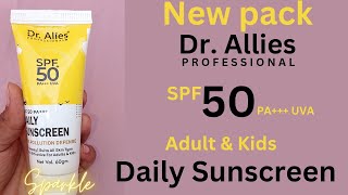 DrAllies Adult amp kids sunscreen in 149 onlyReview kesharifashion [upl. by Chlori]