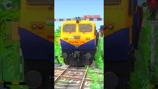 WDG4D CROSSING BRANCHED RAILROAD CROSSING 😯train shorts [upl. by Walsh629]