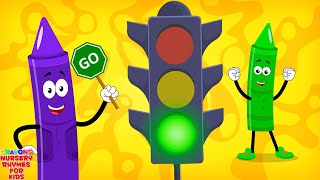 Traffic Safety Song Learning Video for Babies [upl. by Ecertak925]