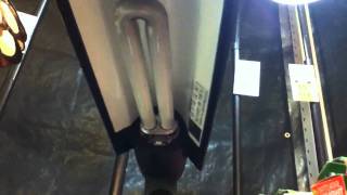 Two 13 watt Ott lite fixtures starting up  AaronTheEagle1 Video [upl. by Velvet670]