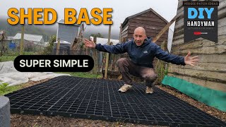 How to BUILD a Plastic SHED BASE  The EASY WAY [upl. by Ahsinak]