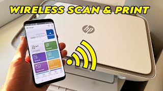 HP Deskjet Printer WiFi Setup to Wireless Scan amp Print With any Smartphone [upl. by Nogras]