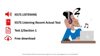 IELTS Listening Recent Actual Tests  Test 2  Section 1 Notes On Customer’s Information [upl. by Dagna]