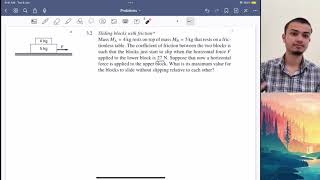 Problem 32 Sliding Blocks with friction Intro to Mechanics Kleppner and KolenkowJEENEET11amp12 [upl. by Ashraf441]