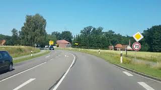 Anfahrt nach Goldenstedt im Landkreis Vechta im Bundesland Niedersachsen in Deutschland [upl. by Polly]